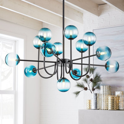 Lustres sphériques en verre 13 lumières Davesha