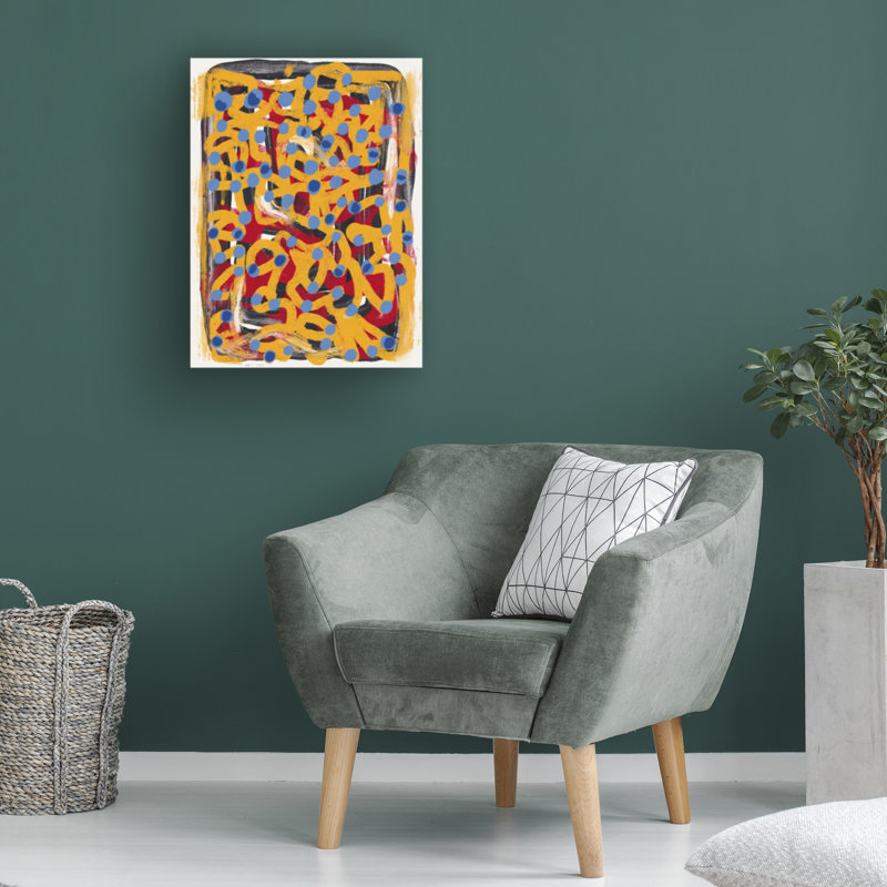 Art sur toile à pois bolins, H 24 po x l 18 po
