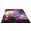 Space A Machine Woven Purple/Red/Blue Rug