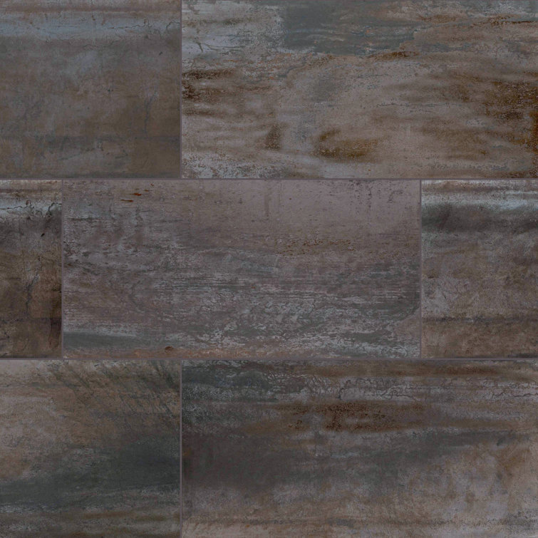 Oxide 12" x 24" Matte Metallic Look Wall & Floor Tile