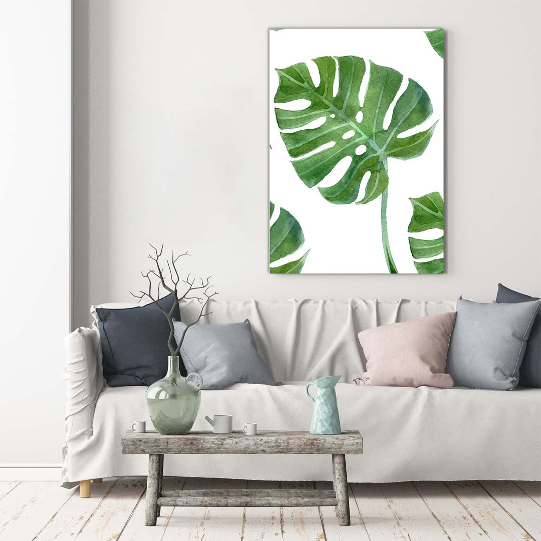 Monstera - Kunstdrucke auf Leinwand - Wrapped Canvas