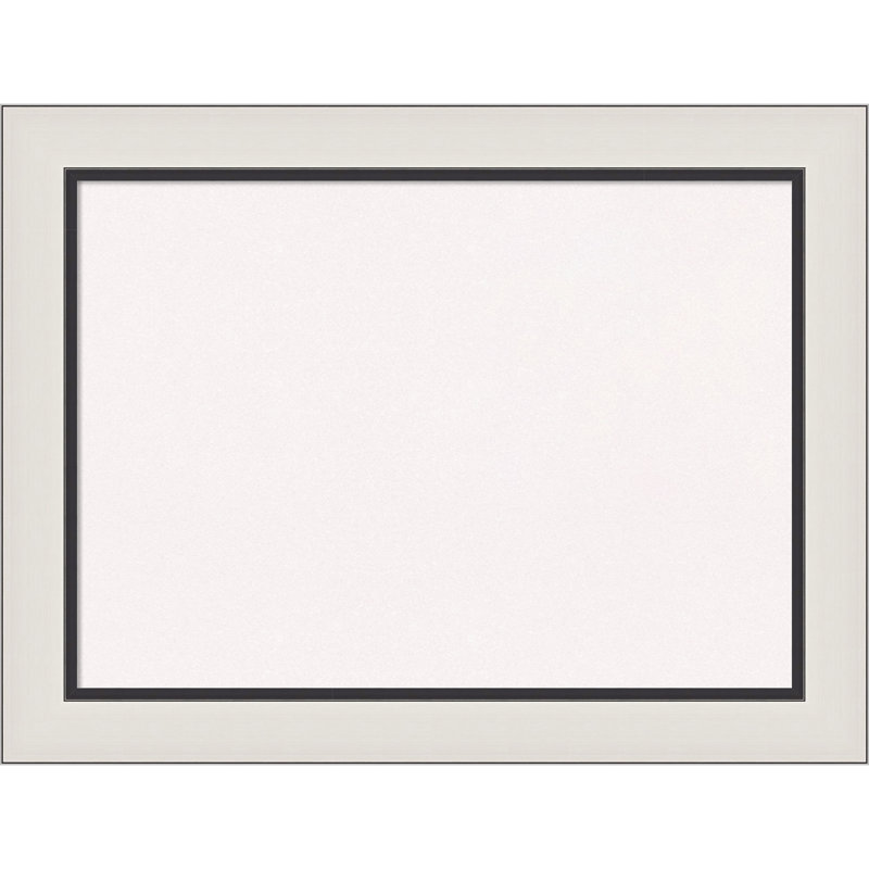 Tableau blanc Ellie avec cadre noir, tableau blanc, tableau d'organisation, tableau d'affichage, H 22 po x l 30 po, Blanc