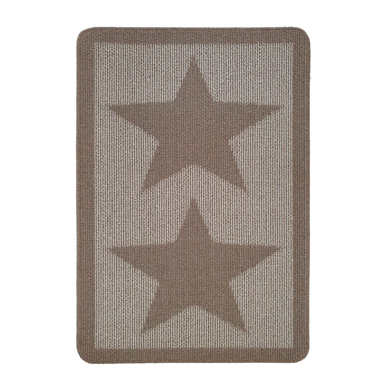 My Utility Star Kitchen Mat, Brown, Rectangle 67 x 100 cm