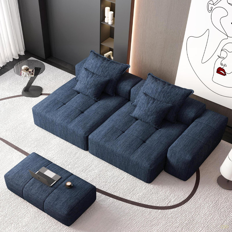 Canapé modulaire surdimensionné Modern, Bleu