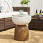 Tabouret de jardin géométrique 17,25 po MGO 