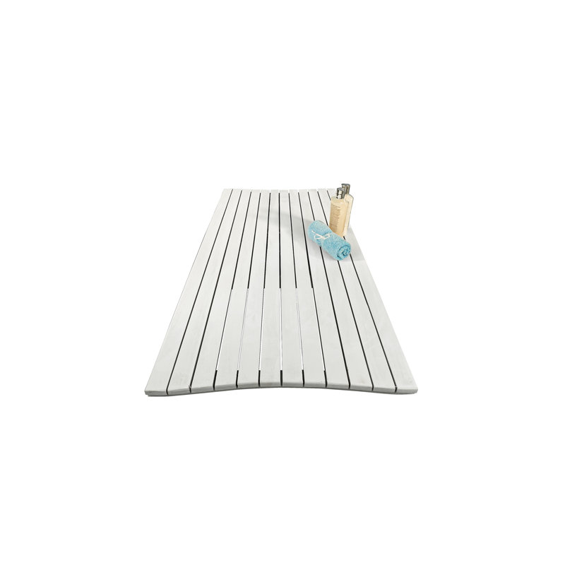 CoastalVogue Eleganto Teak Shower Bench, 20" W x 40" L