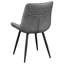 Chaises pivotantes grises grises (2) - charme moderne de style Mid-Century pour les salles à manger 2 embellissements attrayants