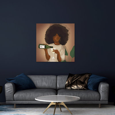 Vin en duvet imprimé sur verre acrylique