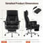 Grande et grande chaise de bureau-123864339