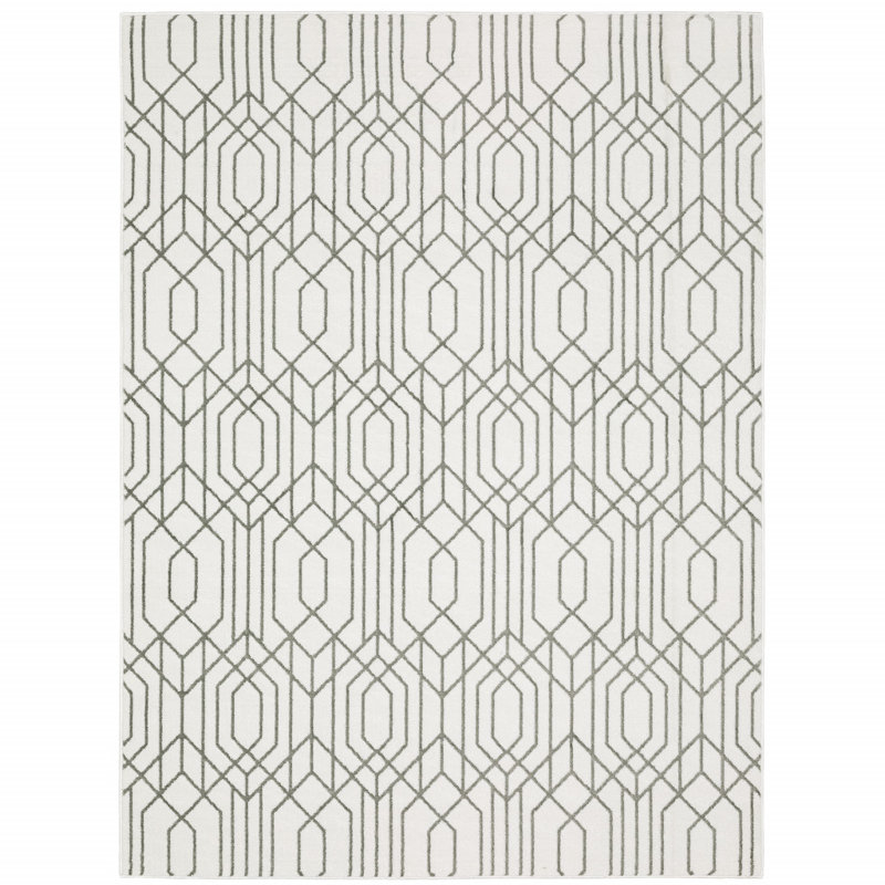 Geometric Indoor Rug, Rectangle 3'3" x 5'