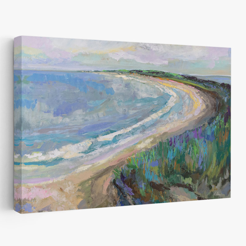 Art plage et plage bleue, H 16 po x l 24 po
