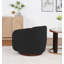 Fauteuil demi-tonneau rembourré et pivotant-2005686765