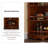 Nut-brown Solid Wood Display Cases
