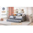 Twin Size Tufted Upholstered Daybed With Trundle-1664810668