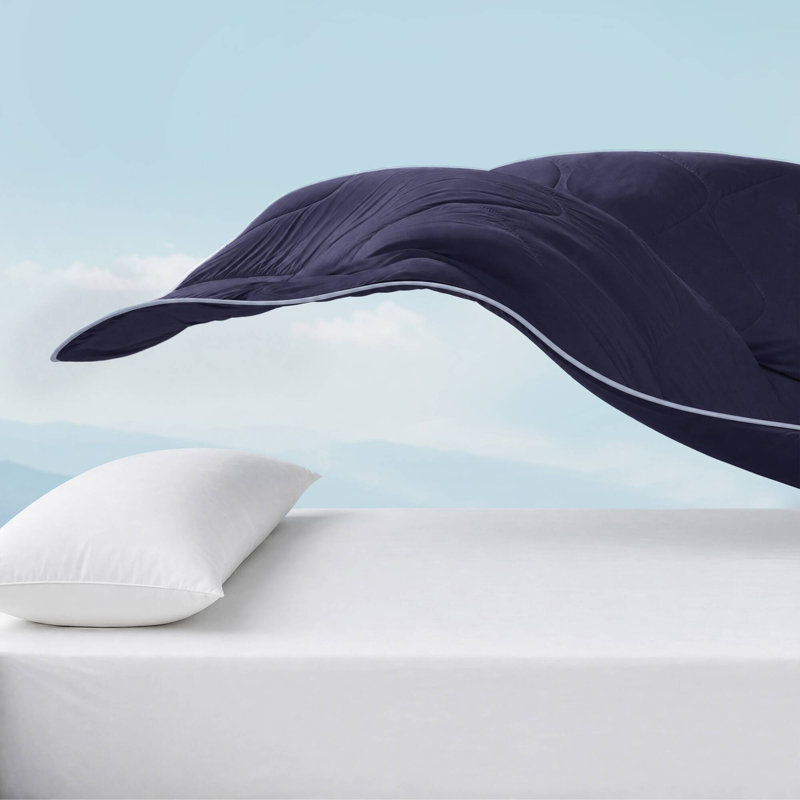 1 Piece  Down Alternative Comforter, Navy