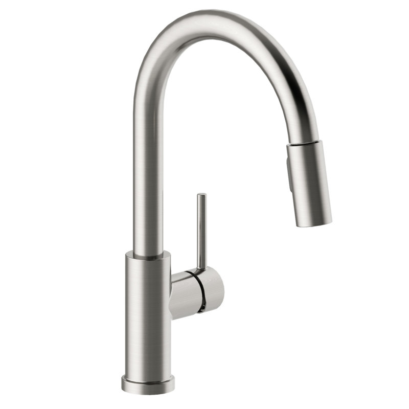 Eastport II Pull Down Single Handle Kitchen Faucet, Satin Nickel