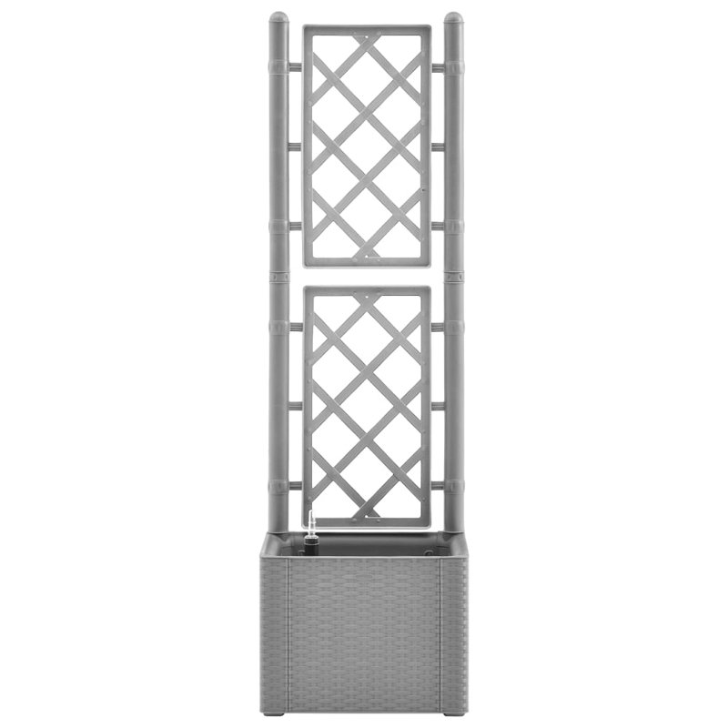 VidaXL Jardinière en treillis surélevé à motif de rotin