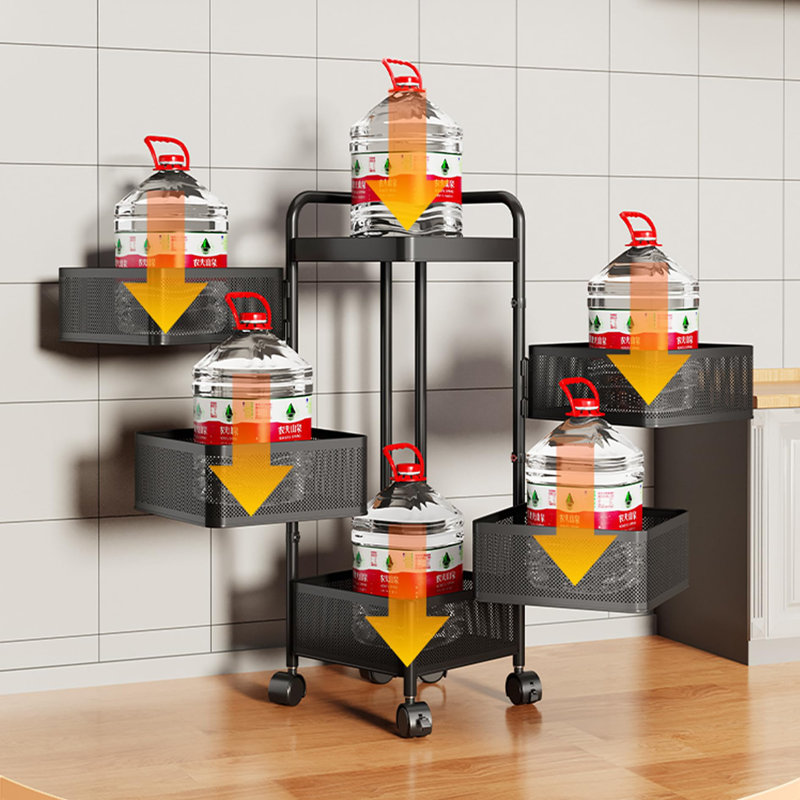 29 cm W Steel Storage Rack, Matte Black