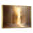 Toile avec cadre flottant or