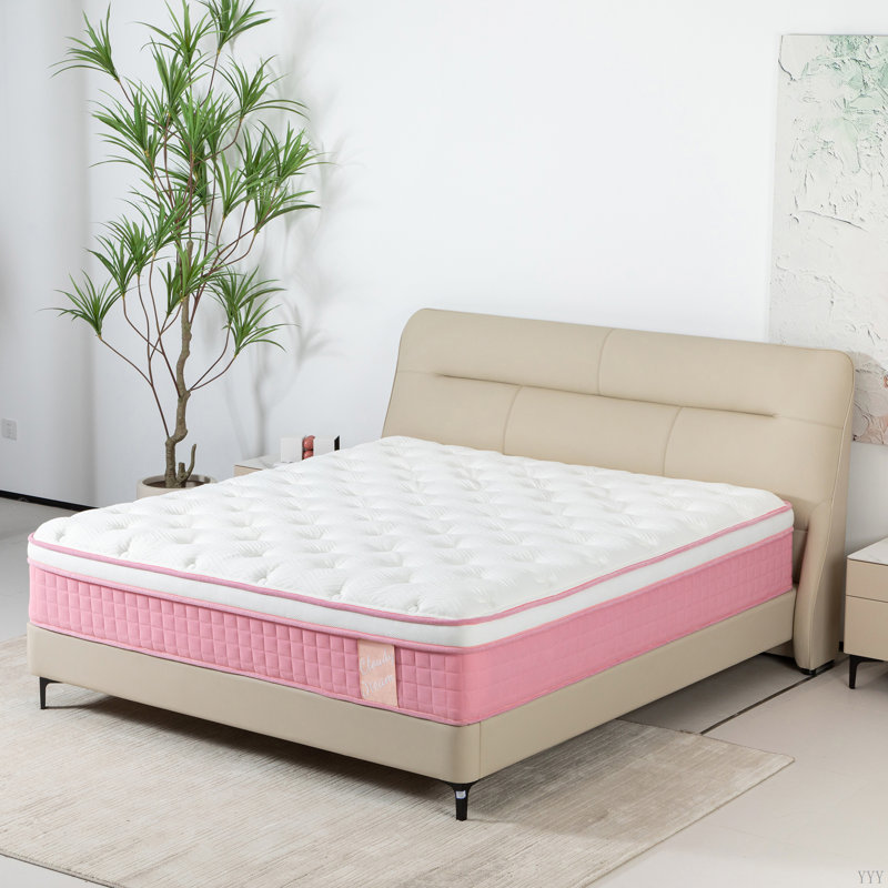 Housse tricotée fraîche en mousse à mémoire de forme avec matelas hybride 12 pouces Certipur-US, Grand lit