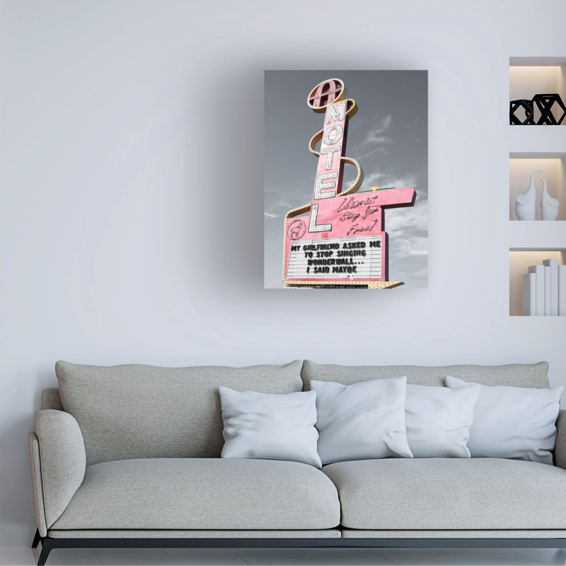 Art sur toile «bolologuf studio III Las Vegas I Said Peut», H 19 po x l 14 po