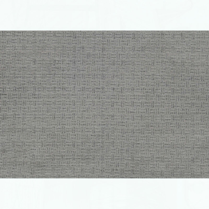 Chaise de salon en chenille durable avec coussin décoratif, Gris