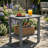 2-Tier Adirondack Outdoor Side Table, All-Weather HDPE Patio End Table-157186943