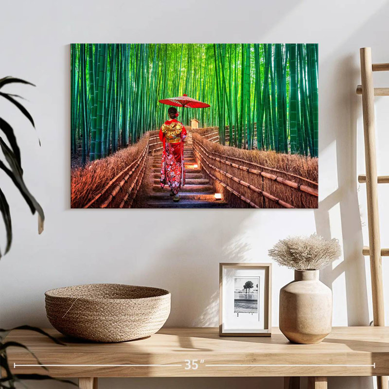 Alvord Bamboo Forest Geisha, 16" H x 24" W