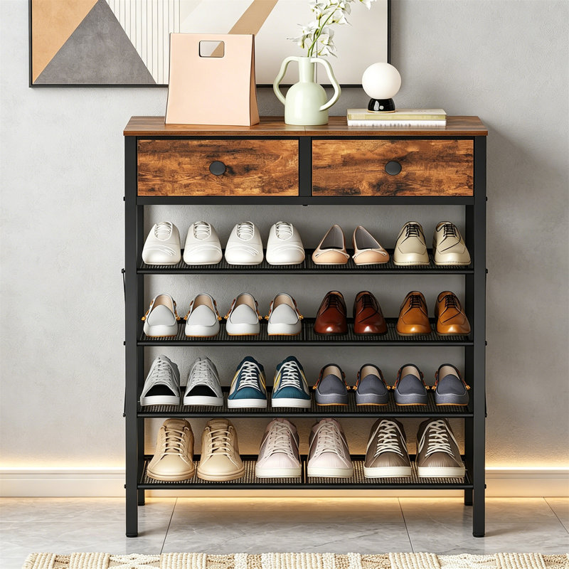16 Pair Shoe Rack