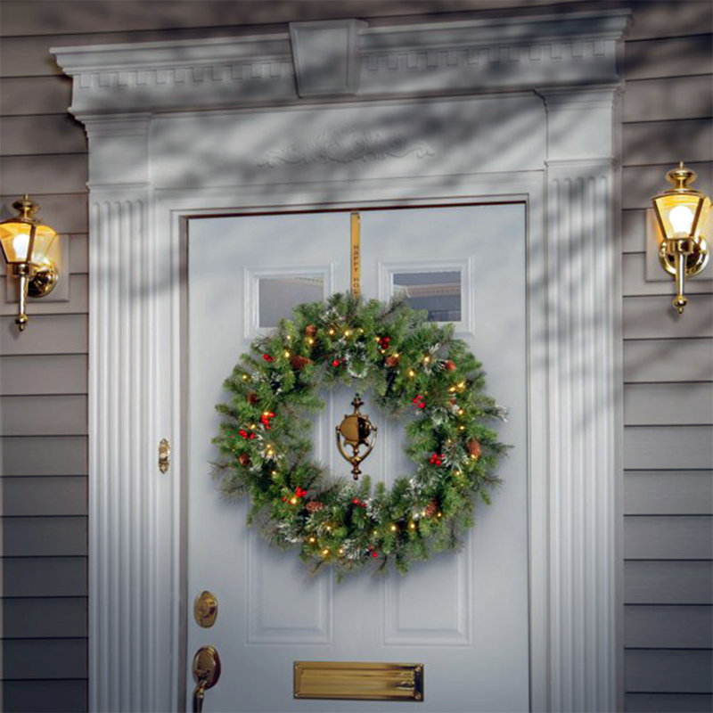 Faux Lighted Spruce 30'' Wreath