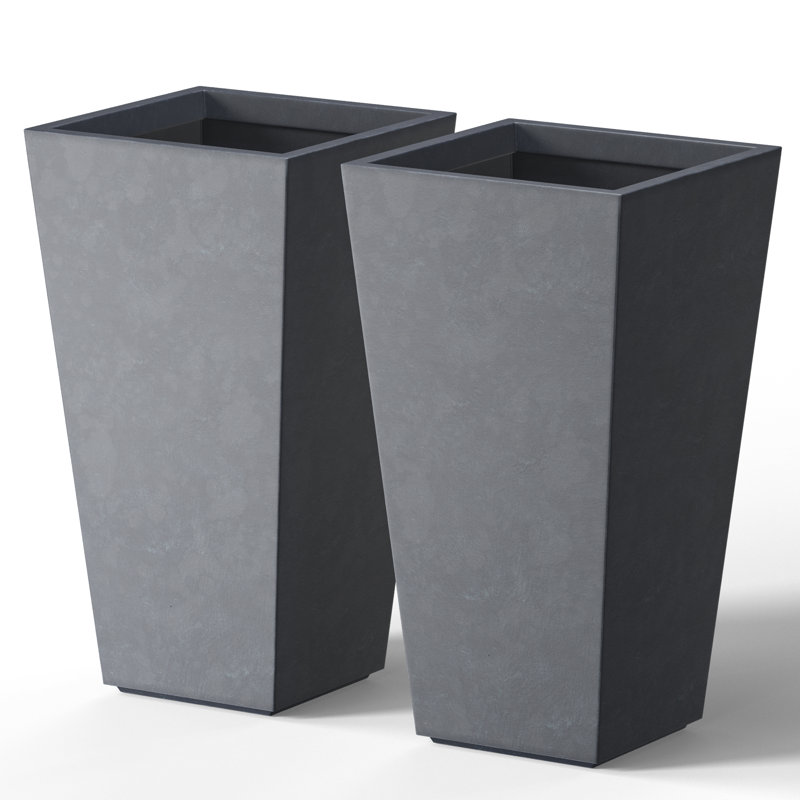 Brimer Handmade Planter Box, Granite Gray