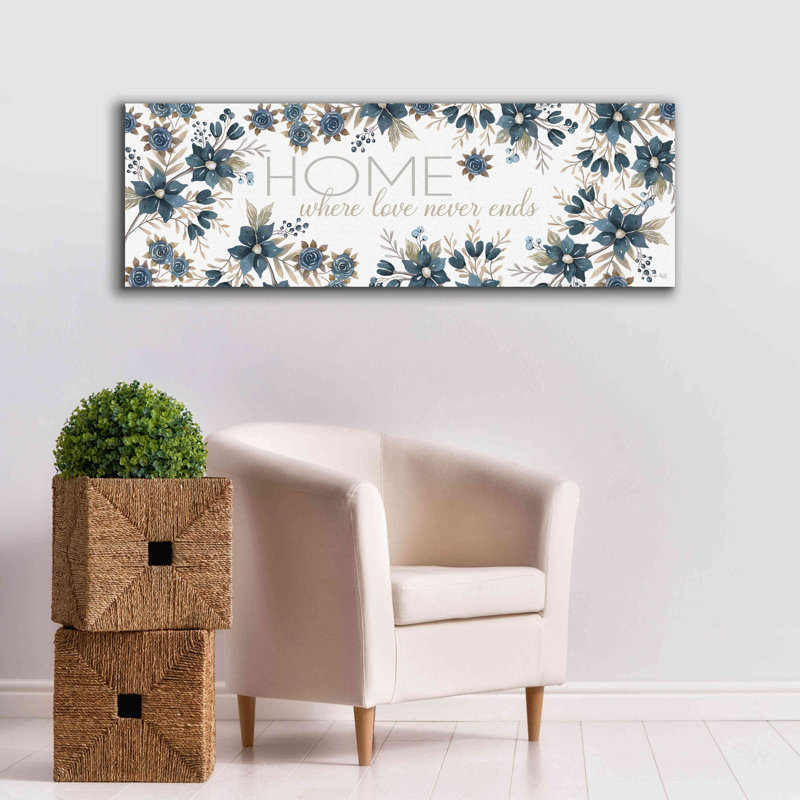«Home - Where Love Never Ends» par Cindy Jacobs, estampe numérique sur toile, H 20 po x l 60 po