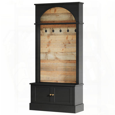Portemanteau autoportant avec banc à chaussures et armoire