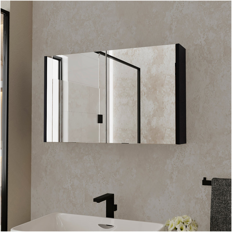 Pharmacie Mansfield, salle de bain, noir, Noir