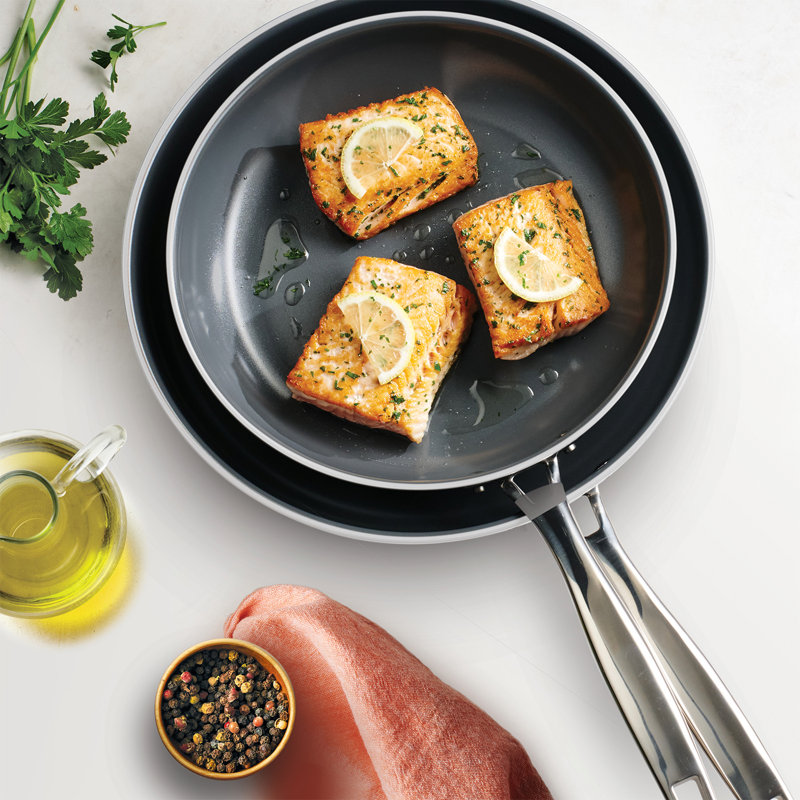 Stainless Steel Non-Stick Frying Pan Set