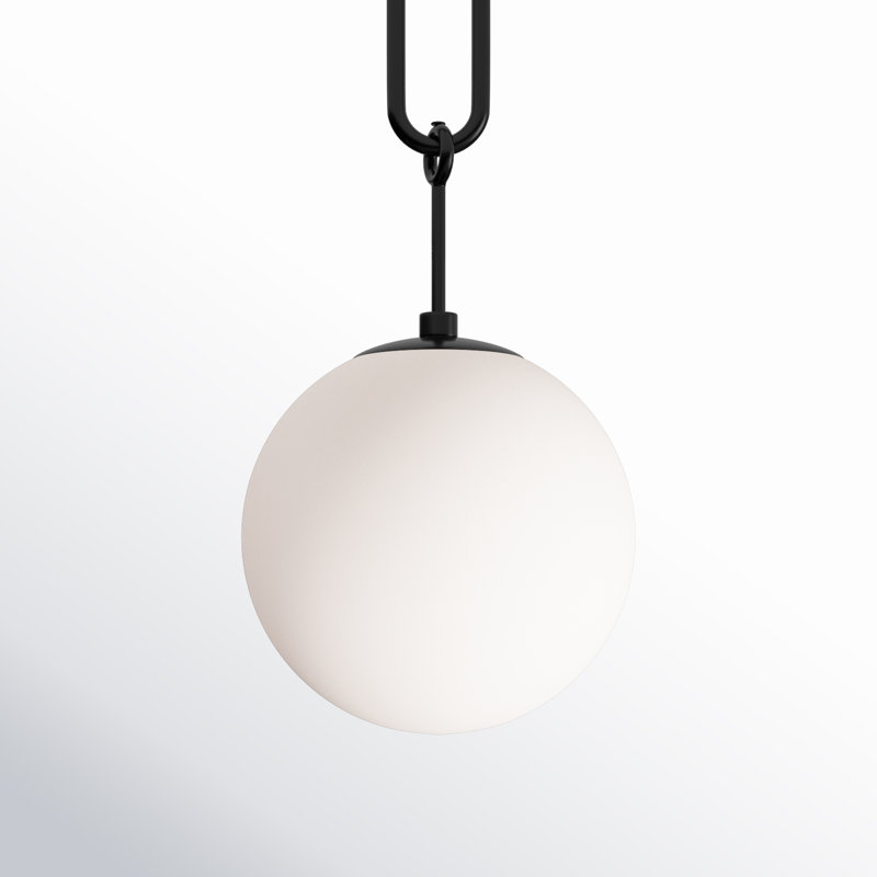 Luminaire suspendu 1 lumière Savoy House Becker en noir mat, Noir