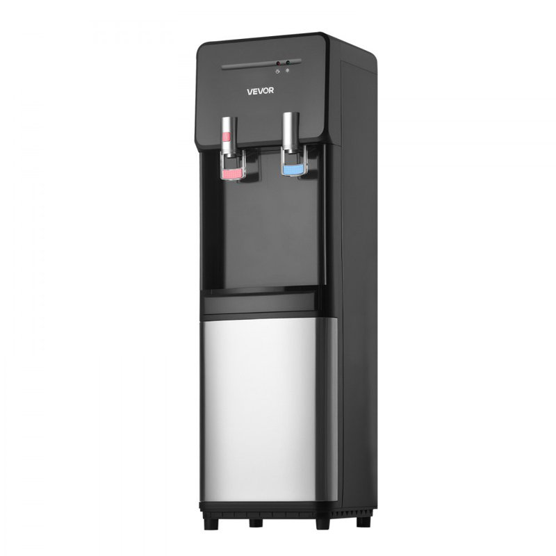 Distributeur de refroidisseur d'eau à chargement par le haut pour carafes de 3 ou 5 gallons en acier inoxydable