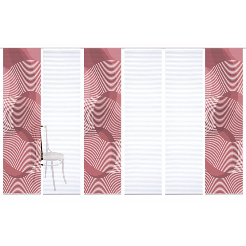 Semi Sheer Sliding Panel, Bordeaux
