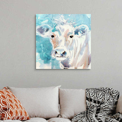 «Color Wash Cow», reproduction d'art sur toile