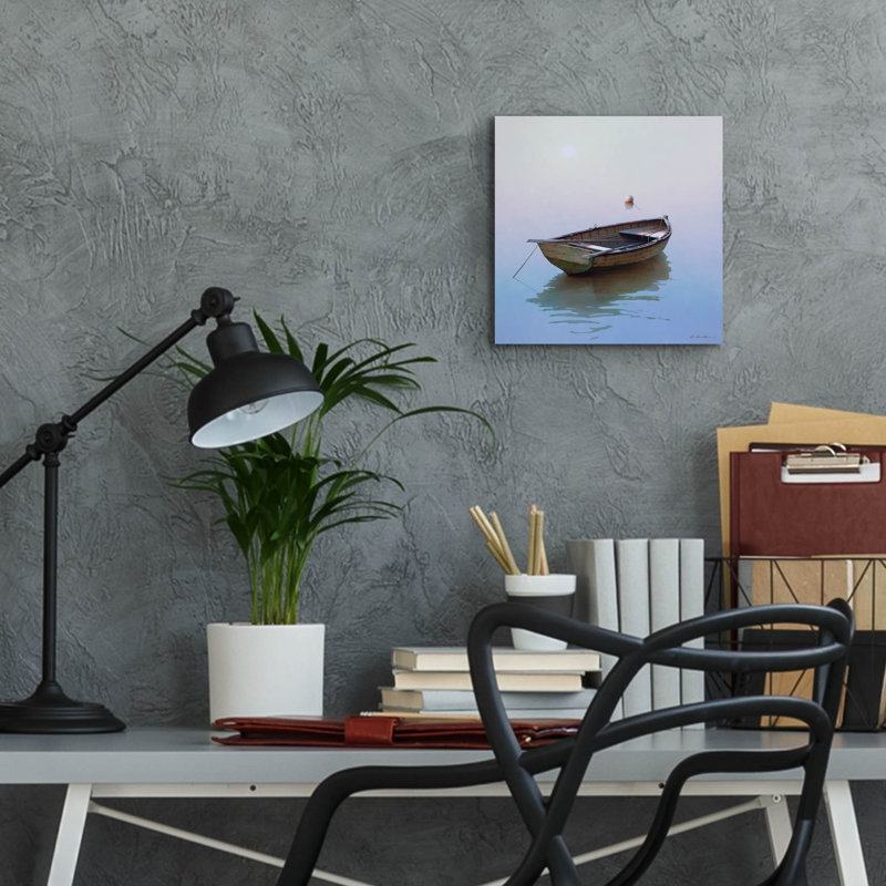 "Bateau 6" par Zhen-Huan Lu, H 12 po x l 12 po x P 0,13 po