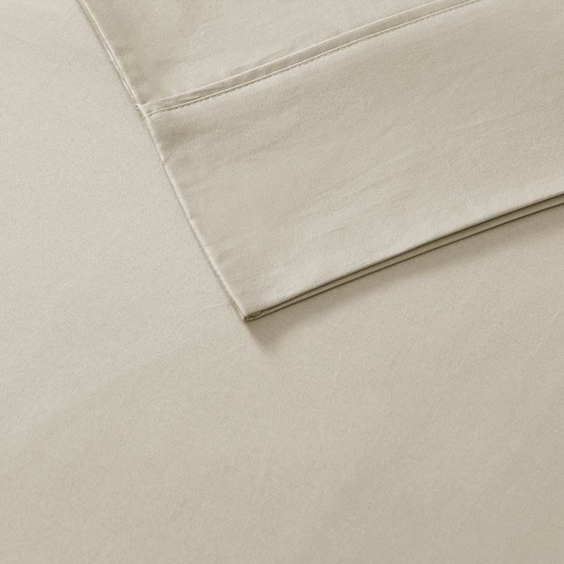 Farwell 300 Thread Count Cotton Deep Pocket Sheet Set, Queen, Taupe