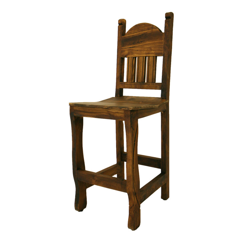 Tabouret de bar avec siège en bois, Noyer, Tabouret de bar (siège d’une hauteur de 30 po)