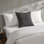 Calvin Klein Logo Cotton Grey Throw Pillow