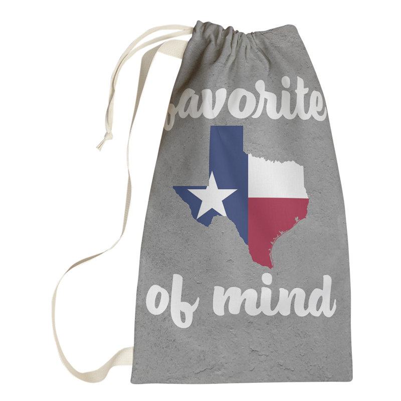Fabric Laundry Bag with Handles, Large (76.5" H x 29.5" W x 1.5" D), Texas