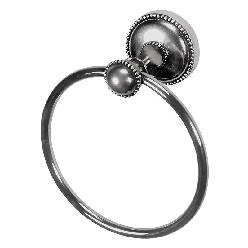 Sanzio Towel Ring, Vintage Pewter