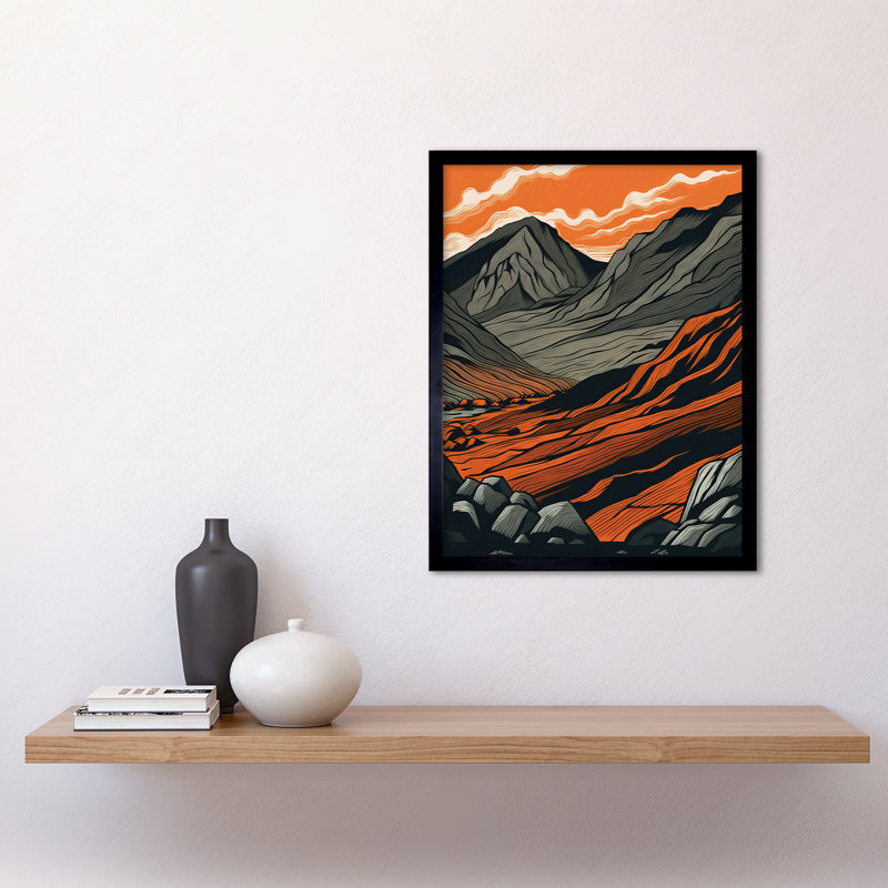 Lokelani Scafell Pike Mountain Landscape - Single Picture Frame Print