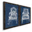 Antique Chair Blueprint V - ensemble de 2 impressions encadrées-2044911281-2045192390-2045192507