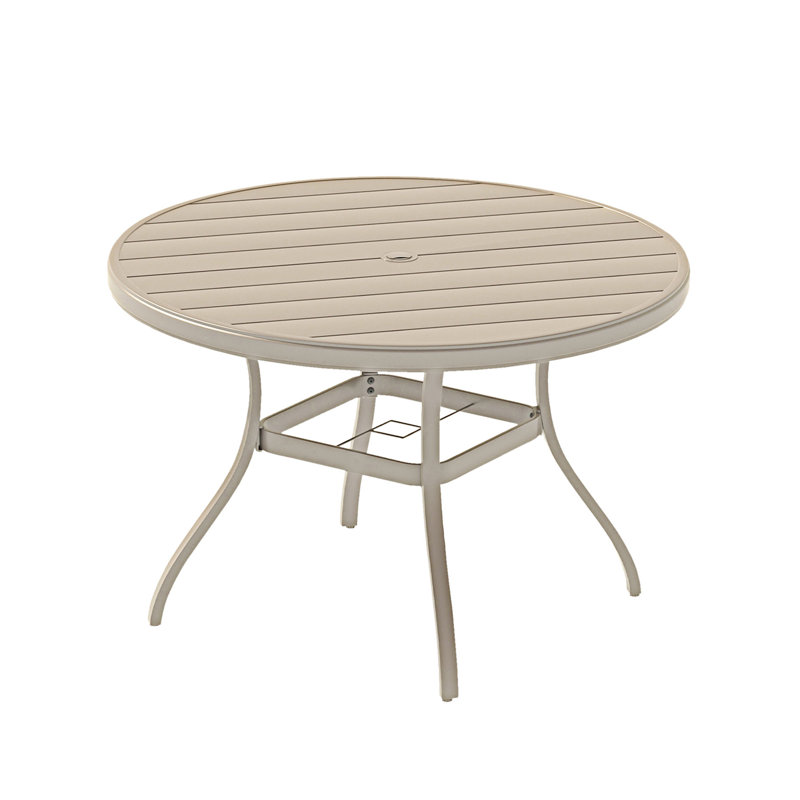 Table de salle à manger d'extérieur, 28.37" H x 40.62" W x 40.62" D, Grès