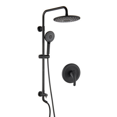 Système de douche moderne, pomme de douche à jet de pluie avec douchette, ensemble de robinet de douche