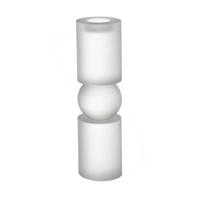 D3.1X11" Palisade Medium Glass Candle Holder, 11" H x 3.1" W x 3.1" D